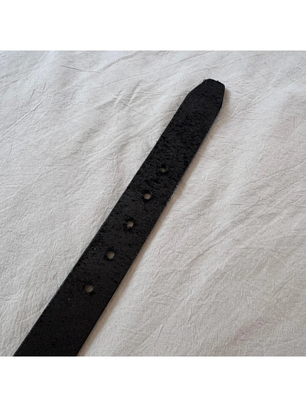 Vintage Calvin Klein Black Leather Belt Brass Buckle cK Logo Medallion Small